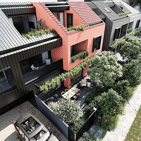 Mimosa Row Development in Carnegie.